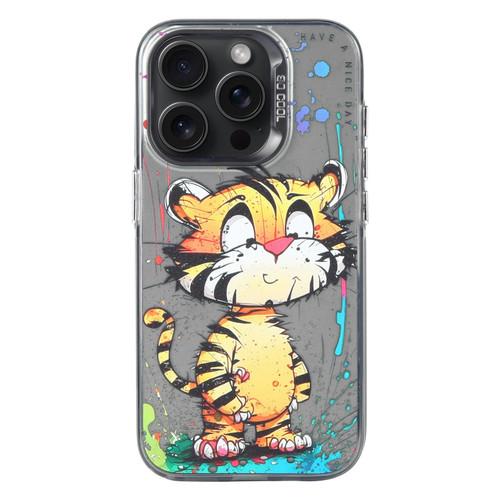iPhone 13 Pro Animal Pattern Oil Painting Series PC + TPU Phone Case - Colorful Tiger
